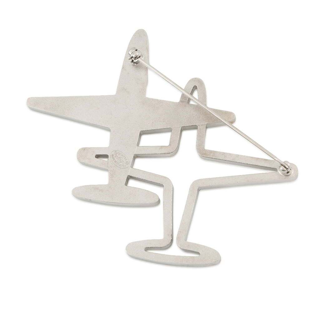 CHANEL Silver Logo Brooch - Picture 3 of 9